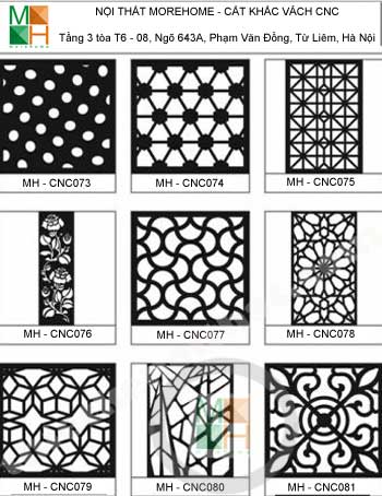  Mẫu vách ngăn cnc 009